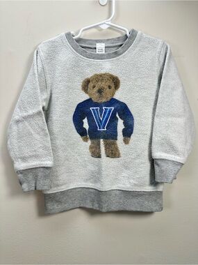 Villanova University Toddler Reversed-Fleece Teddy Bear Sweatshirt, 3T